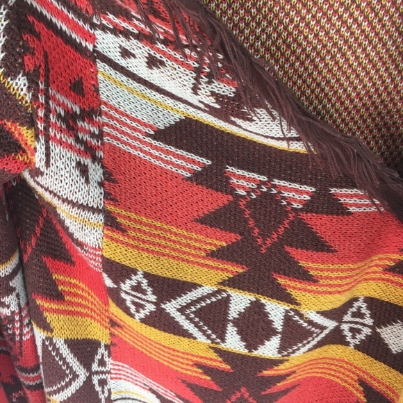 Billabong wide sleeve fringed cardigan - Picture 6 of 7